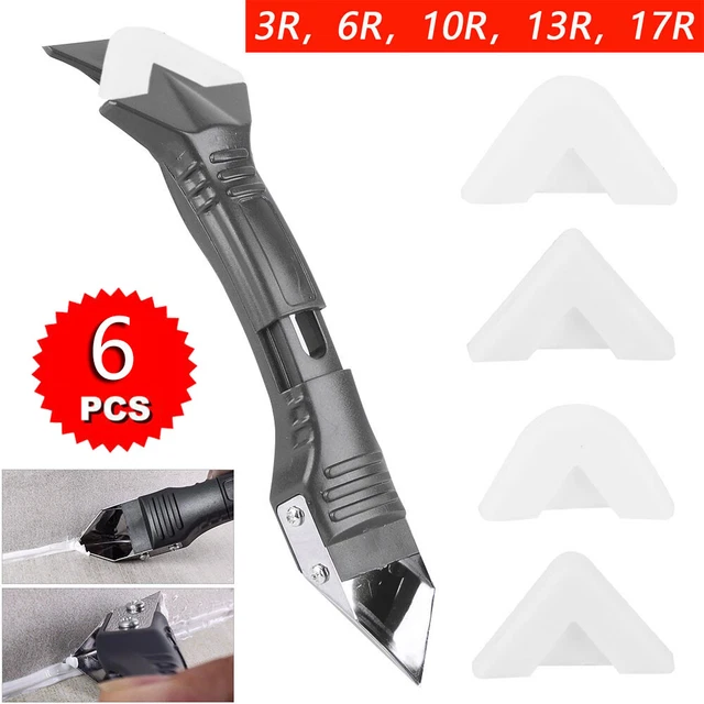 6 Pièce / Set Outil Enlève Joint Silicone Mastic Lisseur Grattoir Scraper Kit