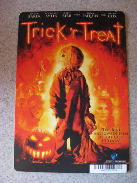 TRICK 'r TREAT Blockbuster Video 5.5" x 8" Store Display Card-No Movie