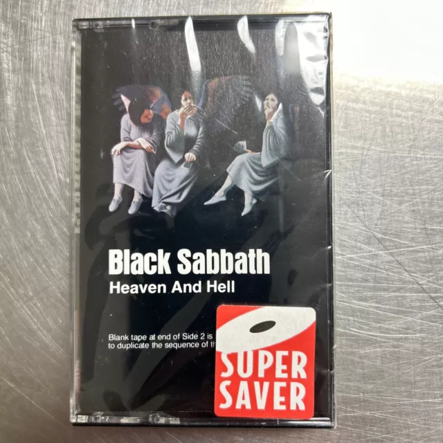 black sabbath - heaven and hell - cassette tape - 1980 warner bros fctory sealed