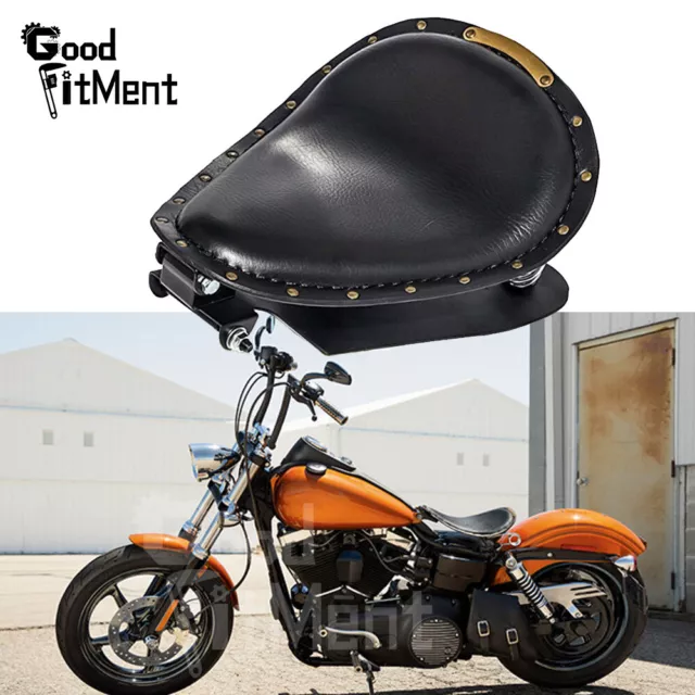 Motorrad Solositz mit Schwingsattel Für Harley Davidson Chopper Bobber Universal
