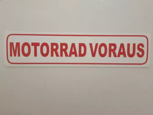 Magnetschild, Fahrschule Motorrad-voraus 1