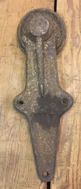 Vintage No 1 Cast Iron Barn Door Roller Sure Grip Stay On Myers Ney Star Louden