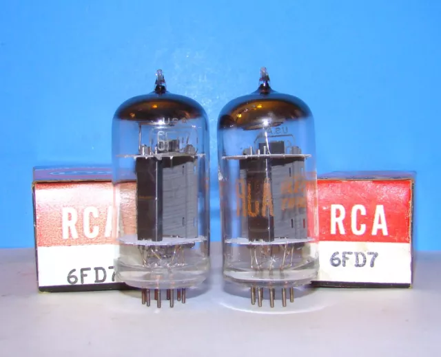 6FD7 NOS RCA radio audio electron vintage amplifier vacuum tubes 2 valves tested