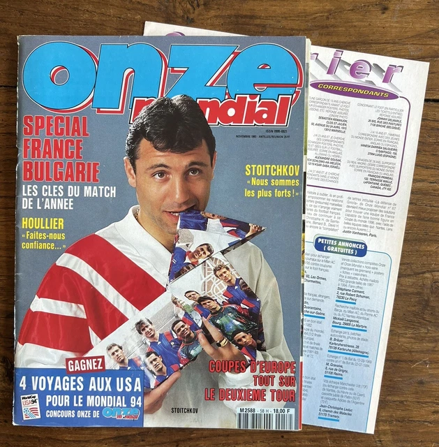 LOT MAGAZINES REVUES ONZE MONDIAL ANNÉE 1993 N 48 49