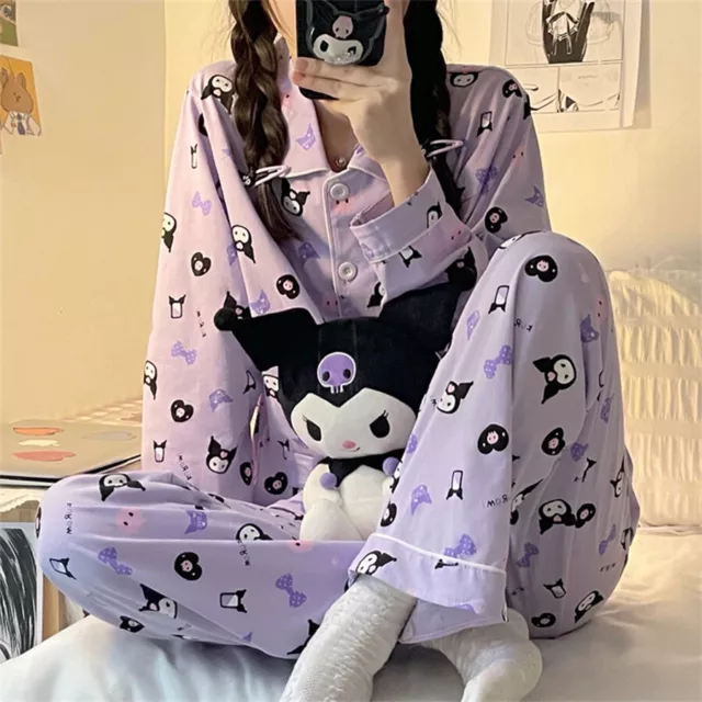 MY MELODY KUROMI Cinnamoroll Pajamas Sleepwear Pajama Pants Cute ...