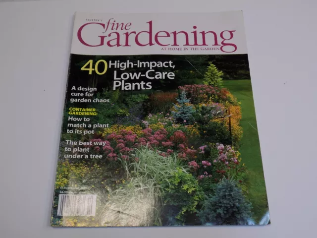 Taunton's Fine Gardening Magazine Oct 2005 Low Care Plants Match Pot Under Trees