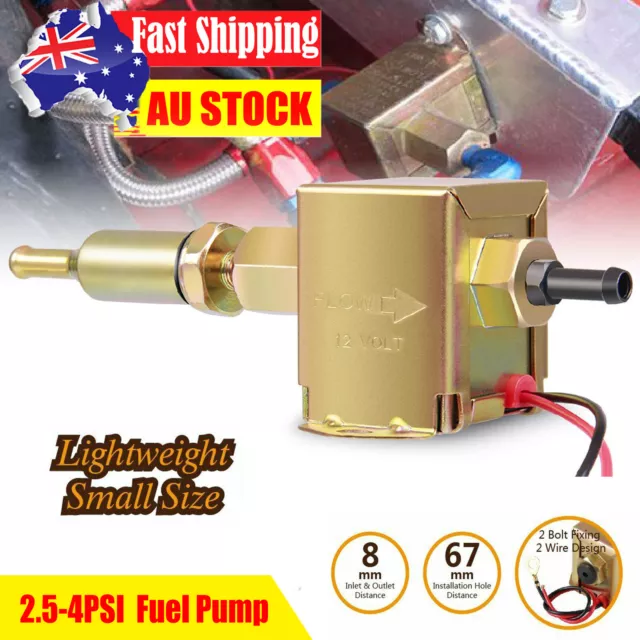 12V Electric Fuel Pump Low Pressure 2.5-4PSI Universal Petrol Diesel Facet Style