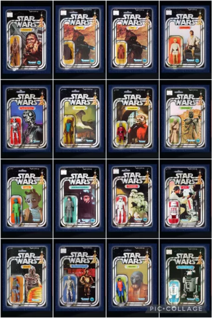 Topps Star Wars Digital Card Trader 16 Card Hasbro/Kenner Action Figure Set