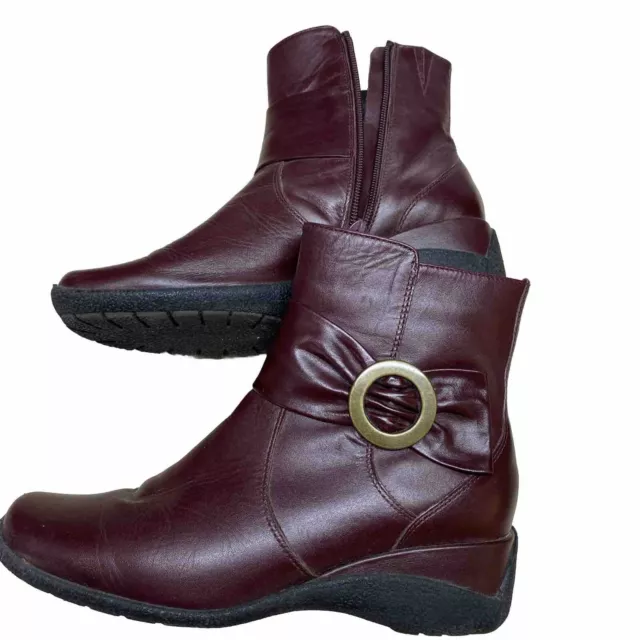 PADDERS FEEL GOOD Ankle Boots Size 3-4. (Cherry ) £4.50 - PicClick UK