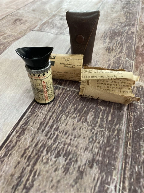 MEDIDOR JNSTOSCOPIO CON ESTUCHE DE CUERO De colección