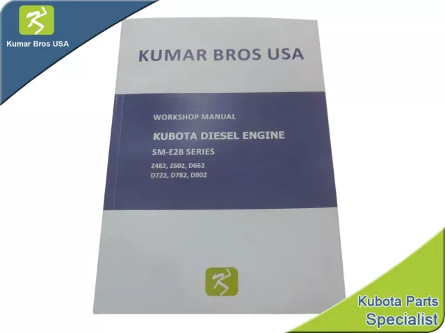 New WORKSHOP MANUAL FITS Kubota D902