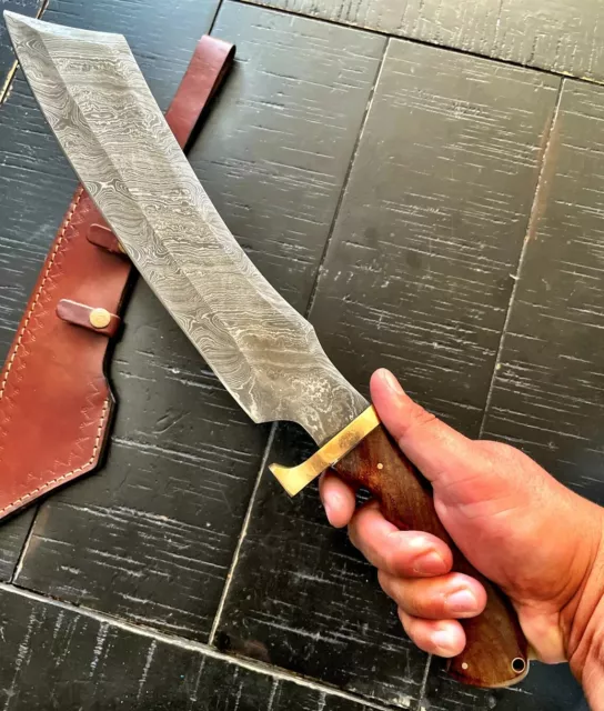 17" Damascus Steel 100% Hand Forged Hand Made Karambit Hunting Knife Full Tang W