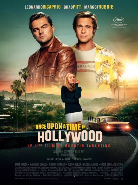 Affiche Pliée 40x60cm ONCE UPON A TIME IN HOLLYWOOD (2019) Tarantino NEUVE