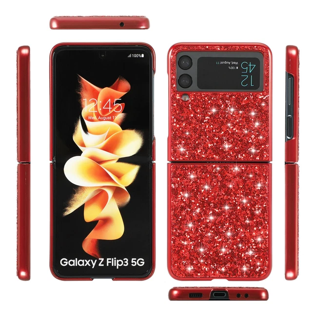 Convient à la coque de téléphone Samsung Galaxy Z Flip 3 Bling
