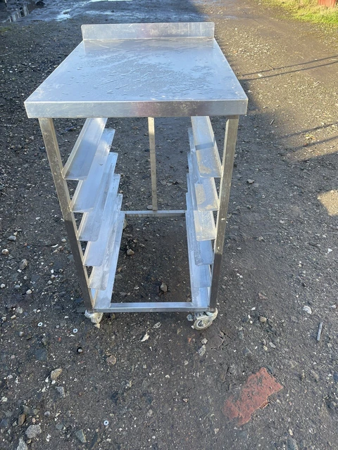 Stainless Steel Small Mobile Bakery Rack