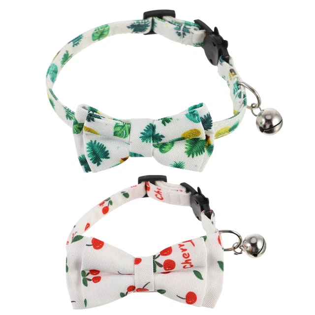 2 pz collare estivo per cani collare a fiocco per gatti domestici cravatta