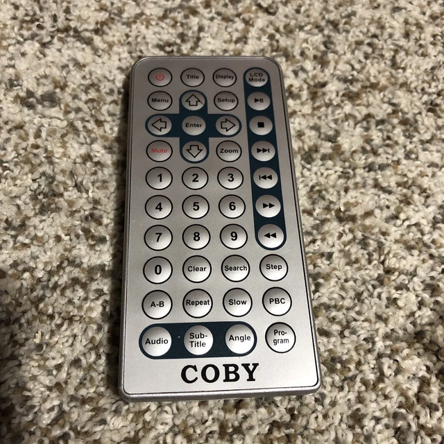 Genuine Coby Portable DVD Player Remote Control TF-DVD8501 TF-DVD7751 TF-DVD7100