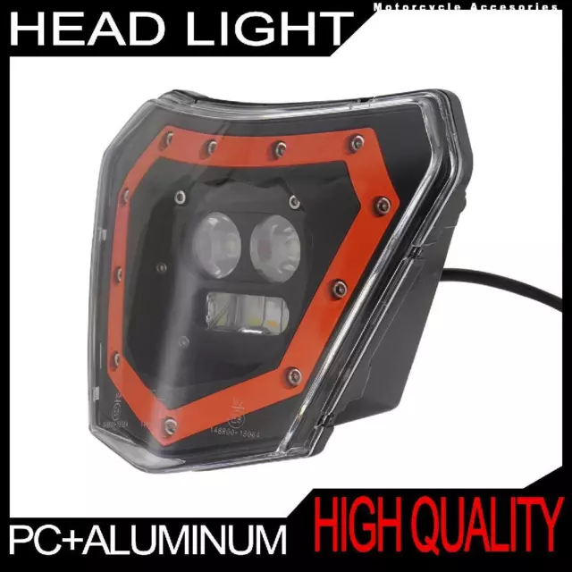 Brand New Orange Head Light Universal Fit Most of Motorcycle Dirt Bike Fog Lamp