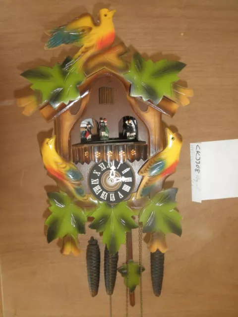 Cuckoo Clock Schmechenbecher German SEE VIDEO musical  working 1 Day CK3308