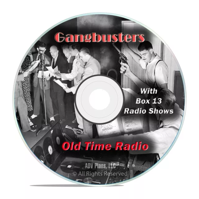 Gangbusters, 783 Old Time Radio Shows, Police Crime Drama OTR mp3 DVD G22