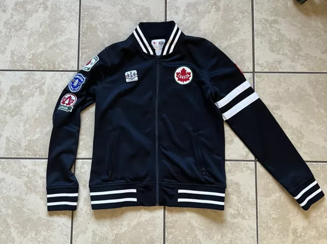 Hudson’s Bay Canada Women's Olympic Team Soft Shell Black Zip Jacket 2012 Sz M