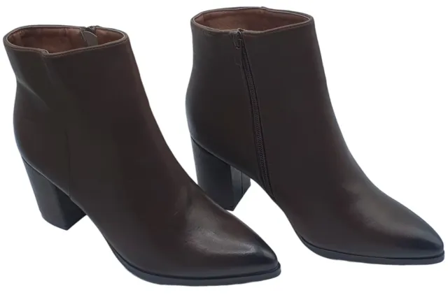 BNWOB/Ladies/Womens Dark Brown Ankle Boots - Size 41 (EU)