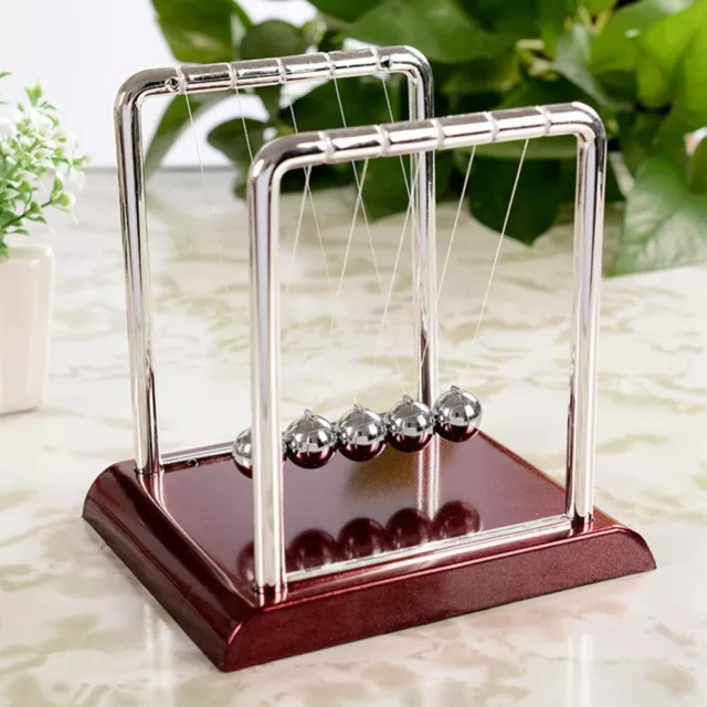 Newtons Physics Science Cradle Steel Balance Ball Pendulum Educational Desk Gift