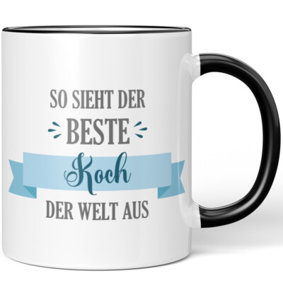 JUNIWORDS Tasse „Bester Ausbilder Der Welt“ – 0,3 L Keramik, Spülmaschinenfest, In 12 Farben, Made In Germany