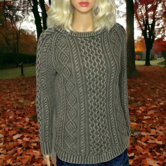 Ll bean cable knit sweater outlet