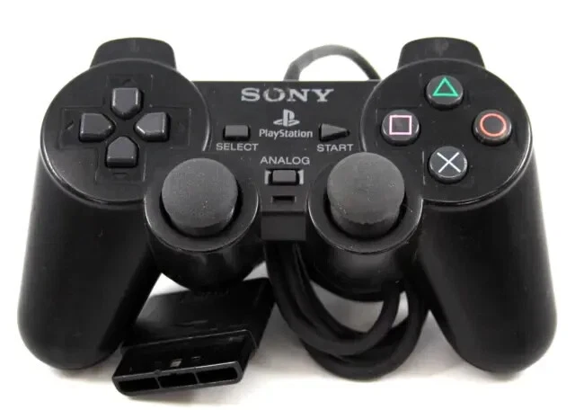 Paly2 Controllers OFFICIAL SONY PLAYSTATION 2 Analog Controller - Black SCPH-10010 EUR 14 ...