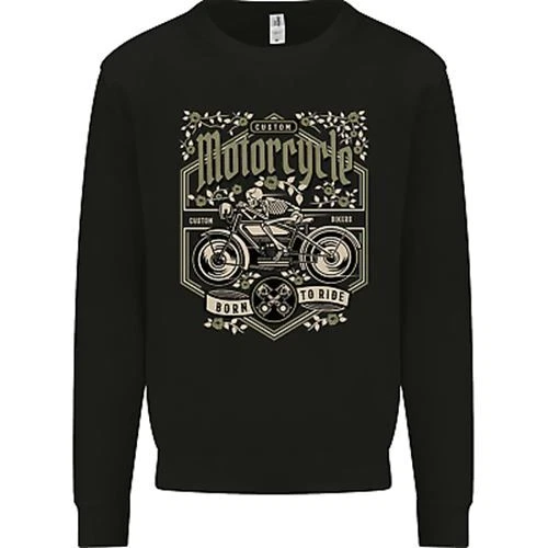 Custom Motorcycle Biker Motorbike Mens Sweatshirt Jumper