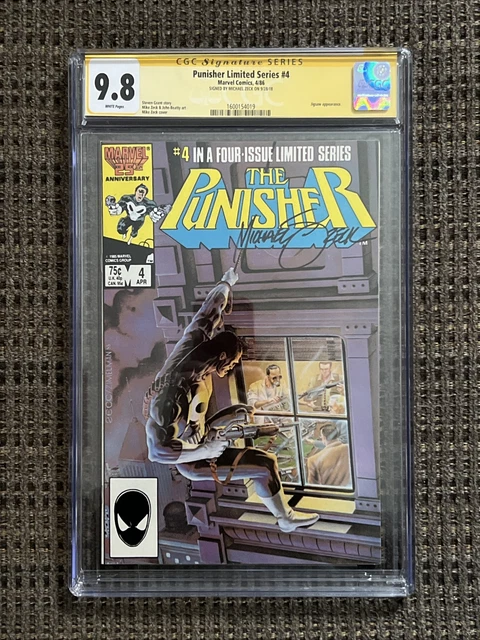 Punisher Limited Series #4 (1986) CGC SS 9.8 - Signed by Michael Zeck 💀💥
