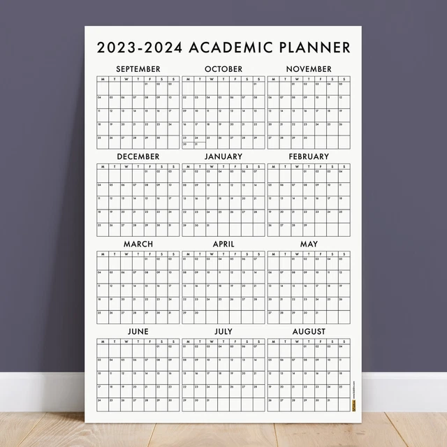 20232024 ACADEMIC WALL Calendar, Academic Year Planner SEPTEMBER Start