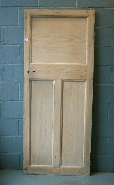 Door Reclaimed 32 3/4" x 79" 1930s 3 Panel Pine Internal ref 247A