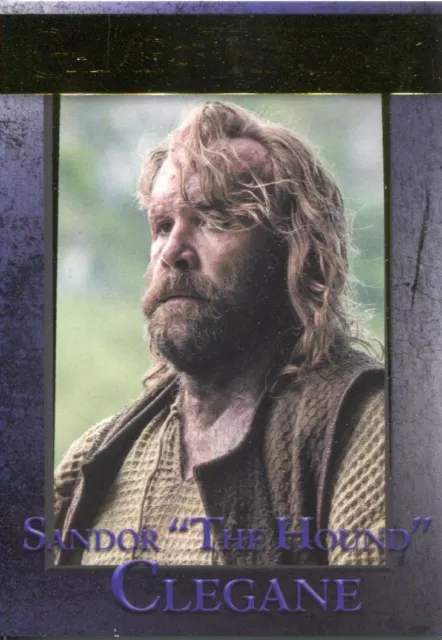 Game Of Thrones Season 6 Gold Base Card #42 Sandor Clegane "The Hound"