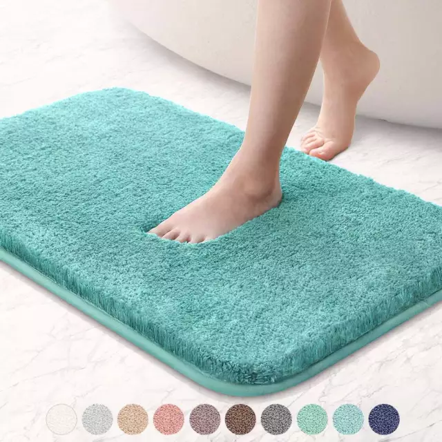 Non Slip Bath Mat Extra Large Shaggy Bathroom Rug Water Absorbent Toilet Mats