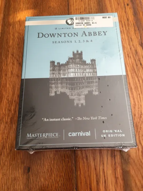 Masterpiece: Downton Abbey - Seasons 1-4 (DVD, 2014, 12-Disc Set) Sealed New