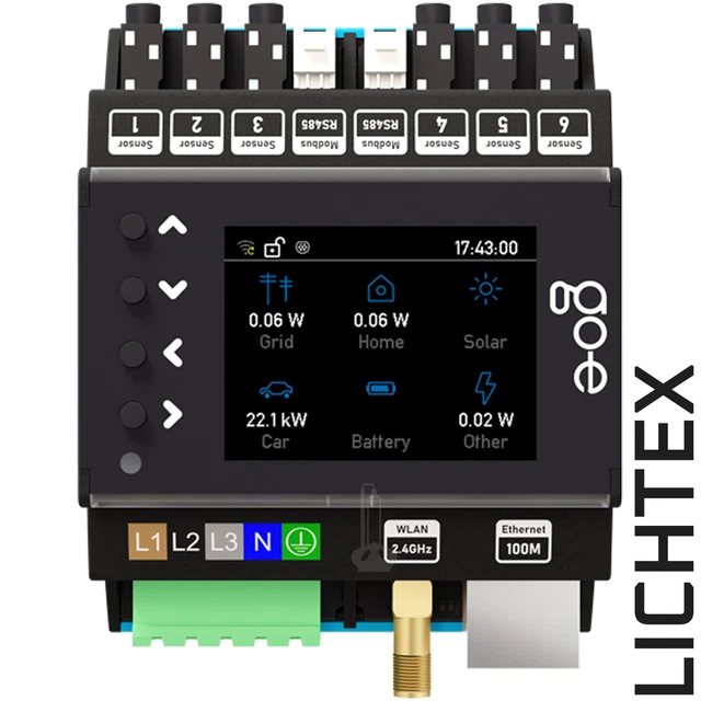 Controller go-e per Gemini 11kW 22kW flex wallbox intelligente carica in eccesso