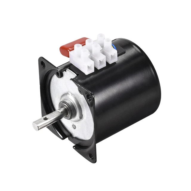 Moteur Synchrone 220V – Métal, 40 Tr/min, 50-60Hz, Arbre 7mm, Sens CW/CCW