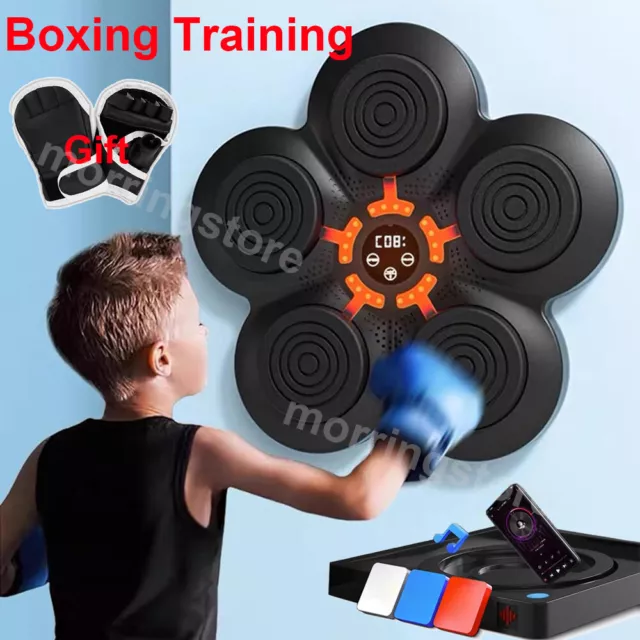 Music Boxing Machine Indoor Boxing Training Punch Glove Target React Exercise