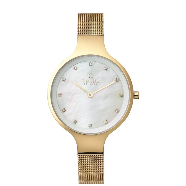 Obaku V173LXGGMG-X Ex Display Donna Sky-Gold Tono Polso