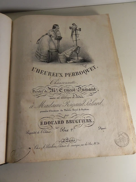 recueil de partitions anciennes de musique signées PIANO HARPE Partition sheet 4