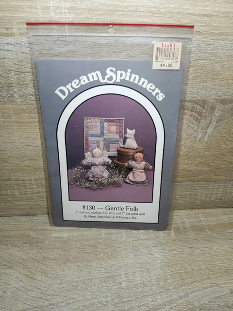 Primitive Gentle Folk Pattern Decoration Quilt by Dream Spinners 1986