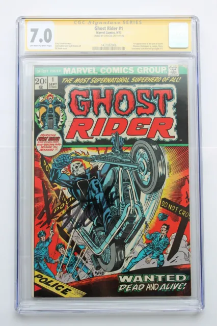 Ghost Rider #1 FN/VF 7.0 (Marvel) CGC Signature Series Signed Stan Lee 2