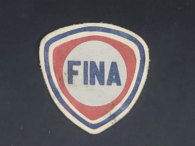 Vintage  Fina Oil Gasoline Cloth Patch - 3"x3" - NOS