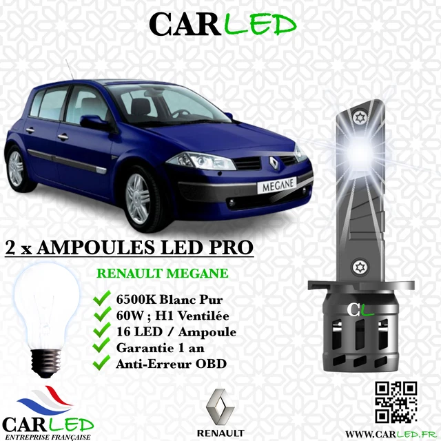Pack LED RENAULT MEGANE II (BM0/1_, CM0/1_) 1.4 16V (BM0B, CM0B) (2002 à 2008) – Pack Complet main image 0