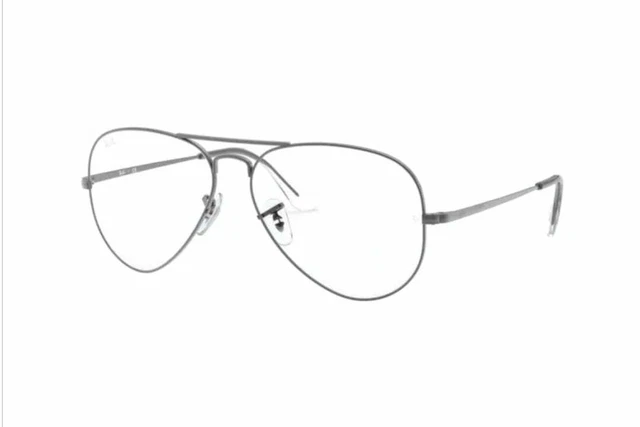 AGLAJA MONTATURA DA vista goccia aviator uomo donna argento