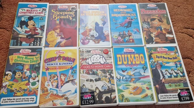 DISNEY VHS TAPES WHITE BOX £19.99 - PicClick UK
