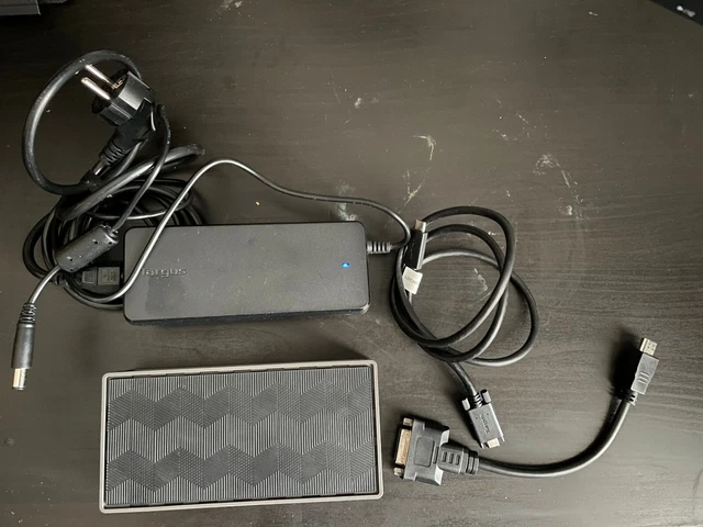 WAVLINK Commutateur KVM USB-C 2 PC 3 Moniteurs, Station D'accueil Universelle Triple écran 4K DisplayLink, 2xDP, HDMI, 3x10G USB3.1, 2xUSB2.0, 1000Mbps RJ45, Audio/Mic