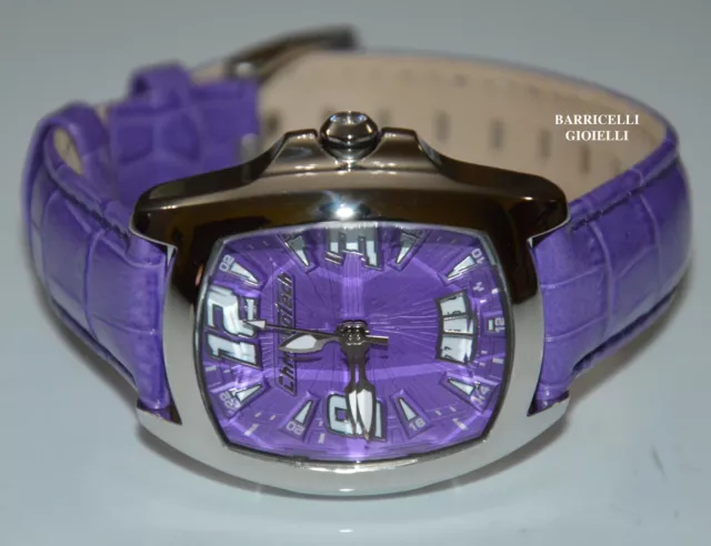 Chronotech Orologio Donna Ct.7139L/14 Prisma Pelle Viola List. 89€ Sottocosto